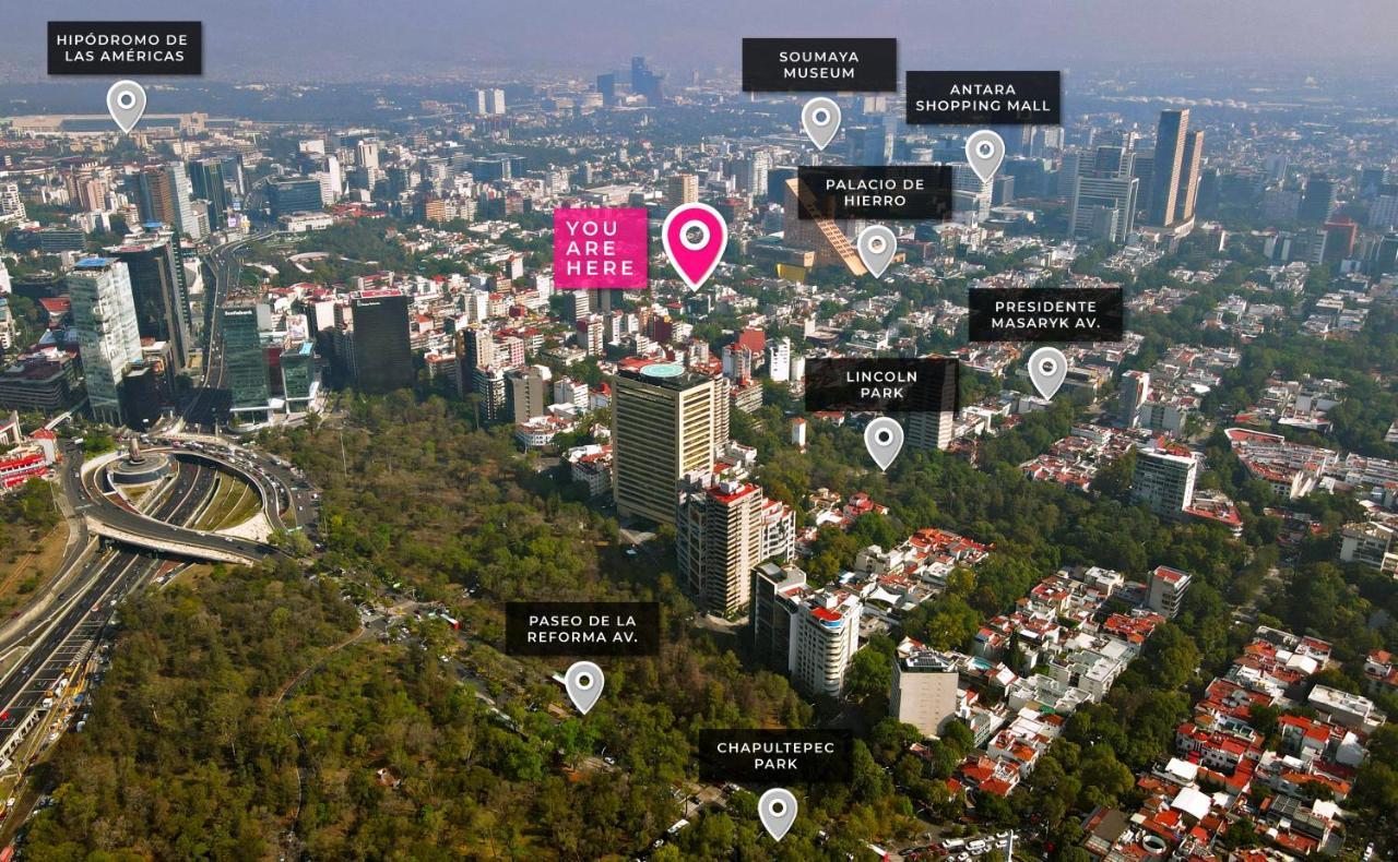 Appartamento Uliv Parque Lincoln Città del Messico Esterno foto
